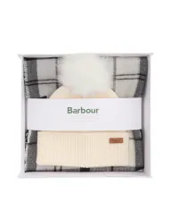 Set Gift Donna cappello e sciarpa panna LGS0054|BARBOUR