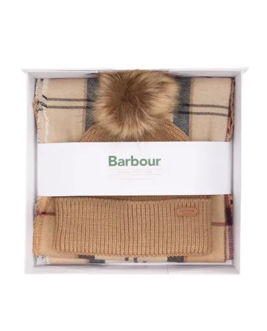 Set Gift Donna cappello e sciarpa cammello LGS0054|BARBOUR Set Gift Donna cappello e sciarpa cammello LGS0054|BARBOUR