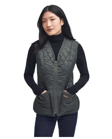 Gilet Donna trapuntato verde oliva LLI0003 BETTY|BARBOUR Gilet Donna trapuntato verde oliva LLI0003 BETTY|BARBOUR