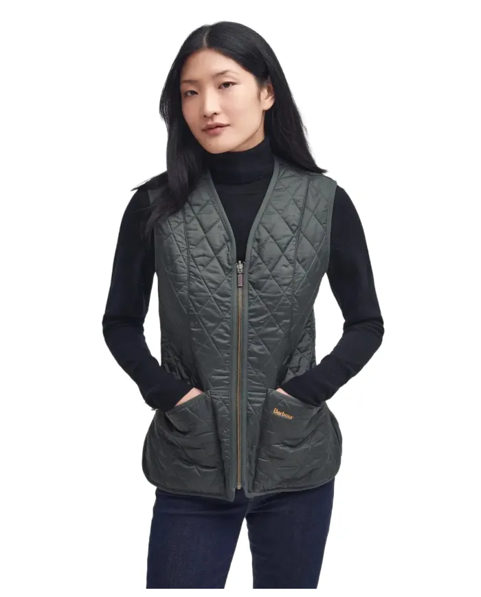 Gilet Donna trapuntato verde oliva LLI0003 BETTY|BARBOUR Gilet Donna trapuntato verde oliva LLI0003 BETTY|BARBOUR