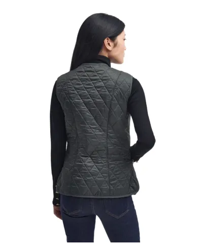 Gilet Donna trapuntato verde oliva LLI0003 BETTY|BARBOUR Gilet Donna trapuntato verde oliva LLI0003 BETTY|BARBOUR