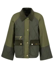 Giacca Donna verde trapuntato con maniche lisce LQU1840 MARTHA|BARBOUR