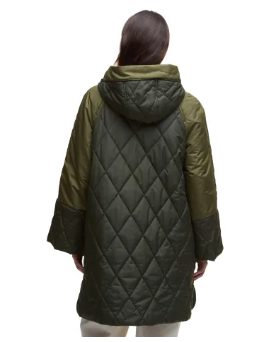 Cappotto Donna lungo verde trapuntato LQU1841 ELSPETH|BARBOUR Cappotto Donna lungo verde trapuntato LQU1841 ELSPETH|BARBOUR