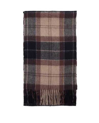 Sciarpa Donna in lana quadrettata beige/blu LSC0129|BARBOUR Sciarpa Donna in lana quadrettata beige/blu LSC0129|BARBOUR