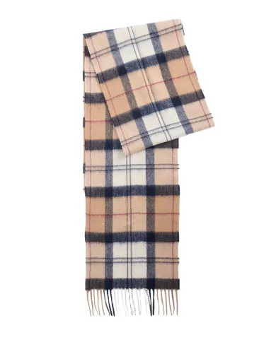 Sciarpa Donna in lana quadrettata beige/blu LSC0129|BARBOUR Sciarpa Donna in lana quadrettata beige/blu LSC0129|BARBOUR