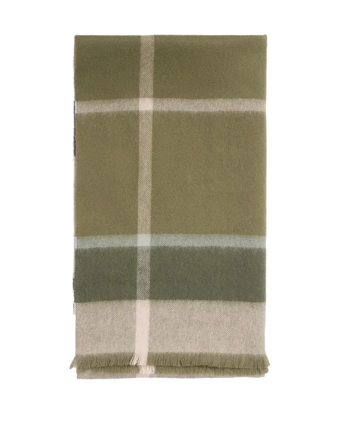 Sciarpa Donna in lana quadrettata bige/verde LSC0354 ROSEFIELD|BARBOUR Sciarpa Donna in lana quadrettata bige/verde LSC0354 ROSEFIELD|BARBOUR
