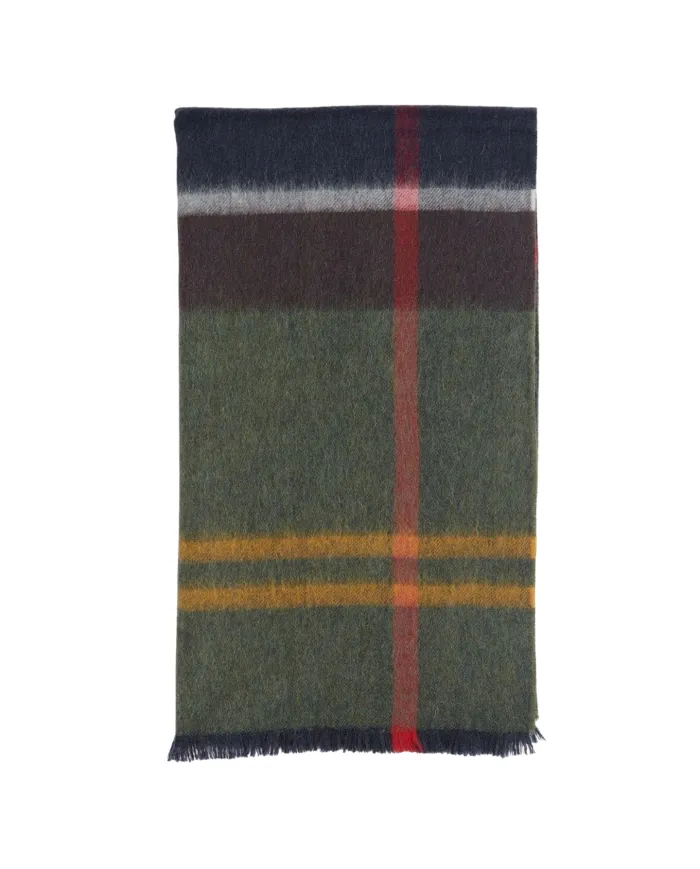 Sciarpa Donna in lana quadrettata blu/verde LSC0354 ROSEFIELD|BARBOUR Sciarpa Donna in lana quadrettata blu/verde LSC0354 ROSEFIELD|BARBOUR