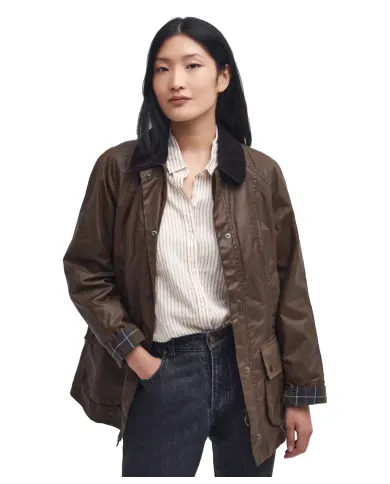 Giacca Donna cerato marrone LWX0667 BEADNELL |BARBOUR Giacca Donna cerato marrone LWX0667 BEADNELL |BARBOUR