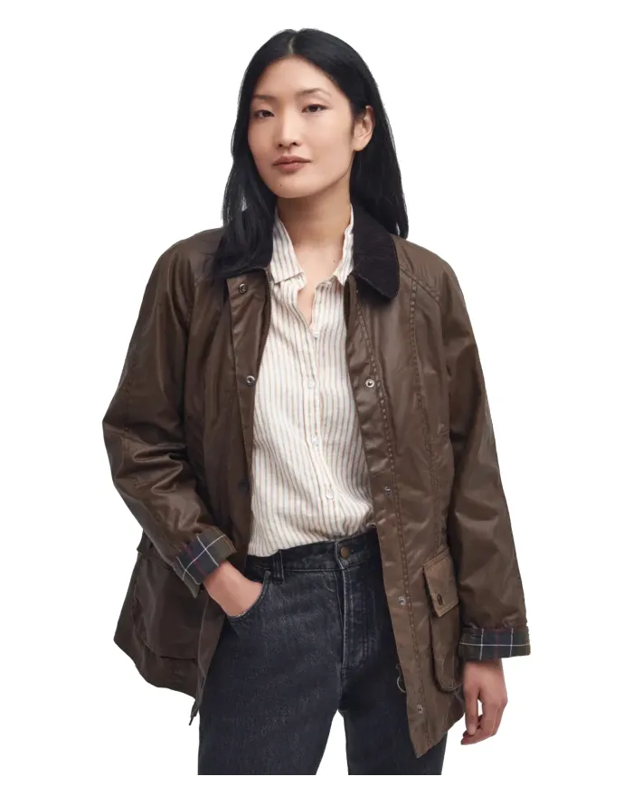 Giacca Donna cerato marrone LWX0667 BEADNELL |BARBOUR Giacca Donna cerato marrone LWX0667 BEADNELL |BARBOUR