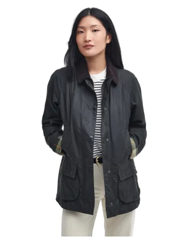 Giacca Donna cerato nero LWX0667 BEADNELL |BARBOUR Giacca Donna cerato nero LWX0667 BEADNELL |BARBOUR