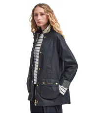 BARBOUR Giacca Donna LWX1402 MODERN BEADNELL AI 25/2026 cotone stile classico foderato SG51 sage/ancient