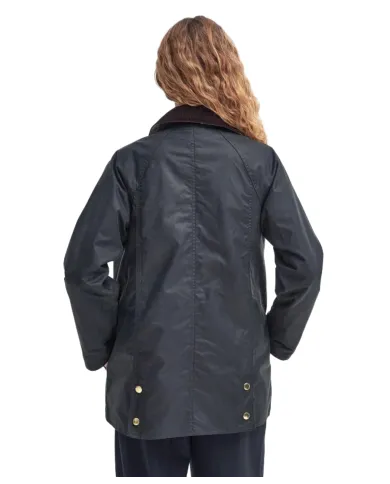BARBOUR Giacca Donna LWX1402 MODERN BEADNELL AI 25/2026 cotone stile classico foderato SG51 sage/ancient