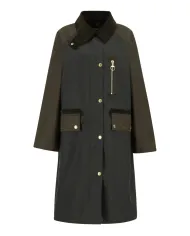 Giaccone Donna lungo cerato verde LWX1485 EVETTE|BARBOUR