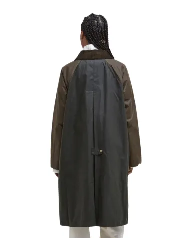 Giaccone Donna lungo cerato verde LWX1485 EVETTE|BARBOUR Giaccone Donna lungo cerato verde LWX1485 EVETTE|BARBOUR