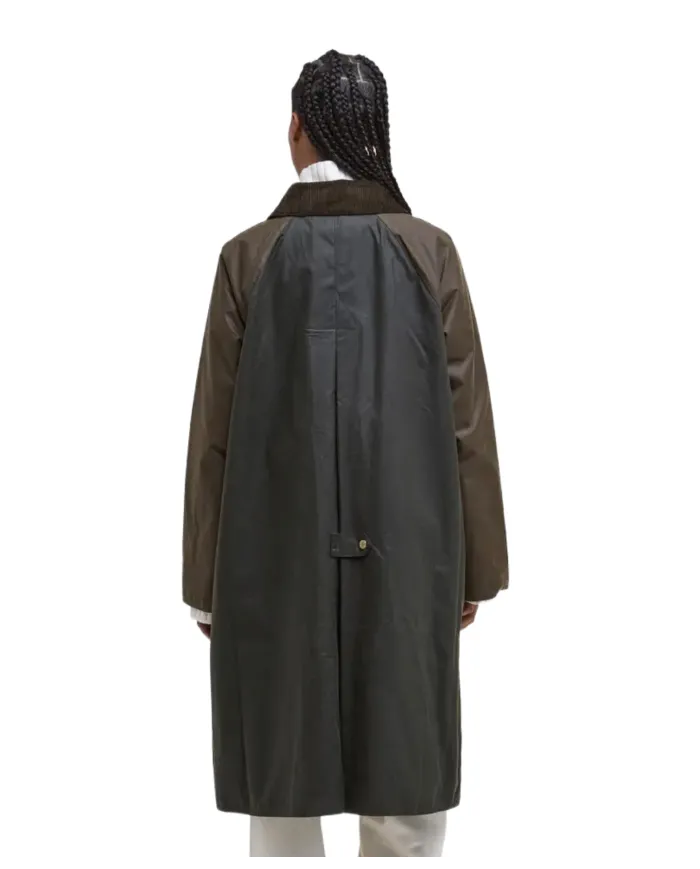 Giaccone Donna lungo cerato verde LWX1485 EVETTE|BARBOUR