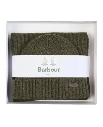 BARBOUR Set Uomo MGS0047 CARLTON FLECK AI 25/2026 acrilico con patch logata applicata OL31 OLIVE BARBOUR Set Uomo MGS0047 CARLTON FLECK AI 25/2026 acrilico con patch logata applicata OL31 OLIVE