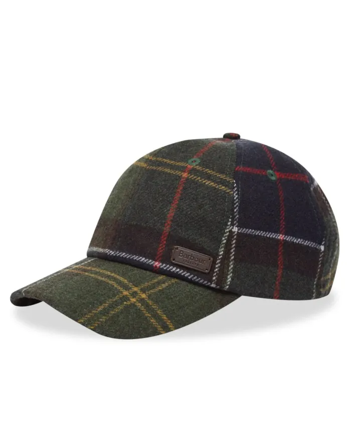 Berretto Uomo in lana a quadri blu/verde MHA0553 GALINGALE|BARBOUR Berretto Uomo in lana a quadri blu/verde MHA0553 GALINGALE|BARBOUR