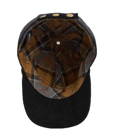 Berretto Uomo cerato con visiera a costine blu MHA0913 ASHBY|BARBOUR Berretto Uomo cerato con visiera a costine blu MHA0913 ASHBY|BARBOUR