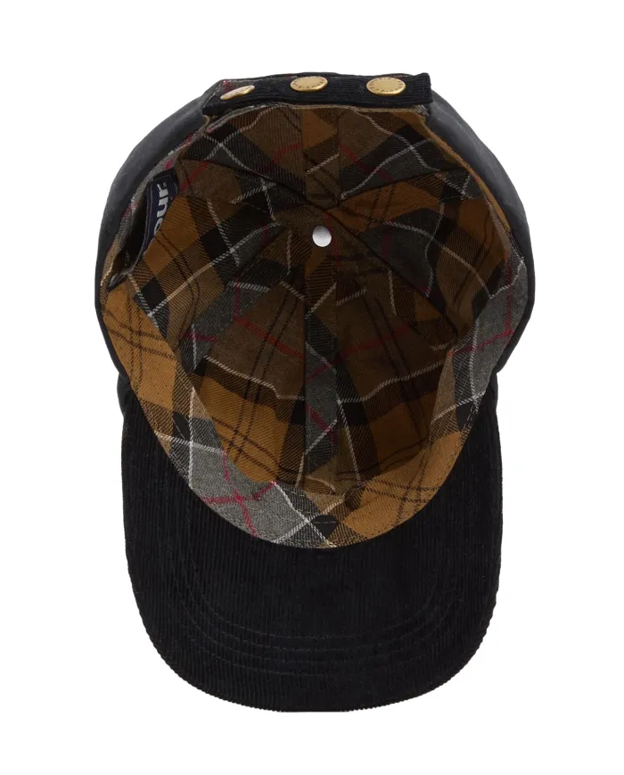 Berretto Uomo cerato con visiera a costine blu MHA0913 ASHBY|BARBOUR Berretto Uomo cerato con visiera a costine blu MHA0913 ASHBY|BARBOUR