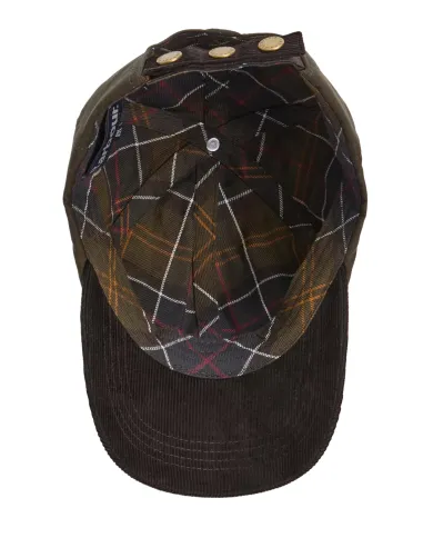 Berretto Uomo cerato con visiera a costine MHA0913 ASHBY|BARBOUR Berretto Uomo cerato con visiera a costine MHA0913 ASHBY|BARBOUR