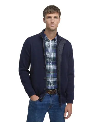 BARBOUR Giubbino Uomo MKN0731 essential patch z AI 25/2026 lana con toppe applicate NY91 NAVY BARBOUR Giubbino Uomo MKN0731 essential patch z AI 25/2026 lana con toppe applicate NY91 NAVY