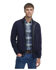 BARBOUR Giubbino Uomo MKN0731 essential patch z AI 25/2026 lana con toppe applicate NY91 NAVY