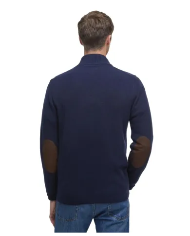 BARBOUR Giubbino Uomo MKN0731 essential patch z AI 25/2026 lana con toppe applicate NY91 NAVY BARBOUR Giubbino Uomo MKN0731 essential patch z AI 25/2026 lana con toppe applicate NY91 NAVY