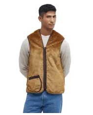 Gilet Uomo effetto pelliccia cammello MLI0004 WARM|BARBOUR