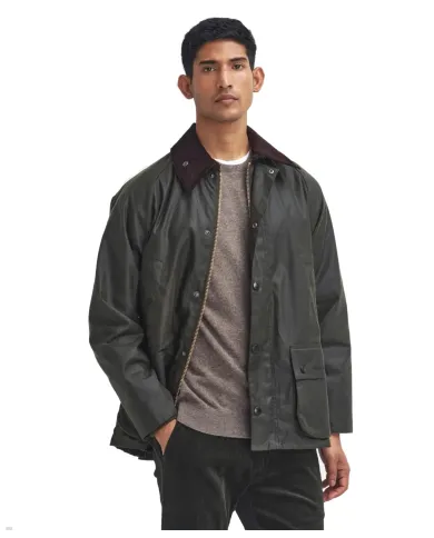 Giacca Uomo cerato verde oliva MWX0018 BEDALE WAX|BARBOUR Giacca Uomo cerato verde oliva MWX0018 BEDALE WAX|BARBOUR