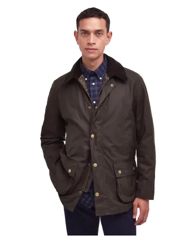 Giacca Uomo verde oliva cerato MWX0339 ASHBY|BARBOUR Giacca Uomo verde oliva cerato MWX0339 ASHBY|BARBOUR