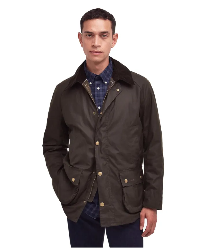 Giacca Uomo verde oliva cerato MWX0339 ASHBY|BARBOUR Giacca Uomo verde oliva cerato MWX0339 ASHBY|BARBOUR