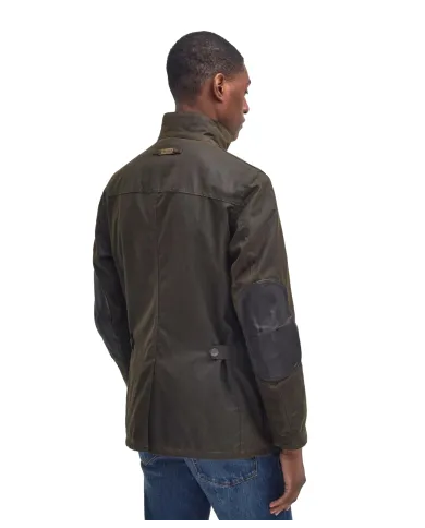 BARBOUR Field jacket Uomo MWX0700 OGSTON WAX AI 25/2026 cotone cerato con fodera trapuntata OL51 OLIVE BARBOUR Field jacket Uomo MWX0700 OGSTON WAX AI 25/2026 cotone cerato con fodera trapuntata OL51 OLIVE