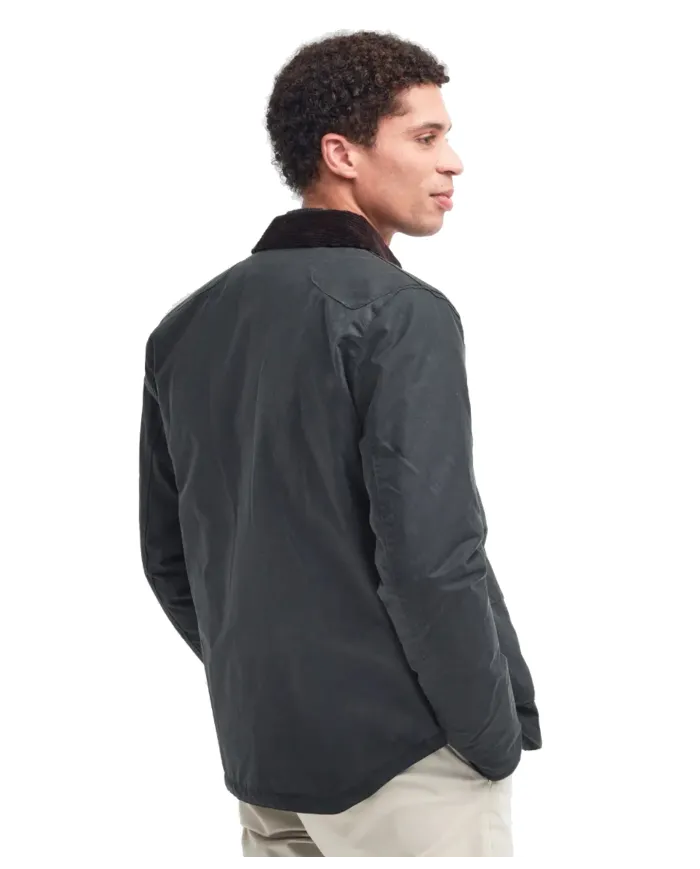 Giacca Uomo blu cerato MWX1106 REELIN|BARBOUR