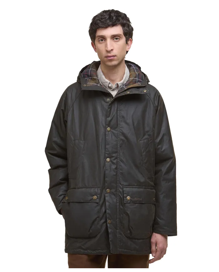 Parka Uomo lungo verde oliva cerato MWX2494 BEDALE|BARBOUR Parka Uomo lungo verde oliva cerato MWX2494 BEDALE|BARBOUR