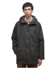 Parka Uomo lungo verde oliva cerato MWX2494 BEDALE|BARBOUR