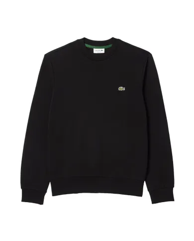 LACOSTE Felpa Uomo SH9608 AI 25/26 Classic Fit in pile con girocollo 031 NERO LACOSTE Felpa Uomo SH9608 AI 25/26 Classic Fit in pile con girocollo 031 NERO