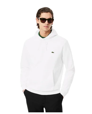LACOSTE Felpa Uomo SH9623 AI 25/26 cotone regular con cappuccio XFJ BIANCO LACOSTE Felpa Uomo SH9623 AI 25/26 cotone regular con cappuccio XFJ BIANCO