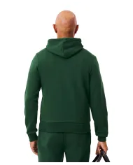 LACOSTE Felpa Uomo SH9623 AI 25/26 cotone regular con cappuccio 132 VERDE
