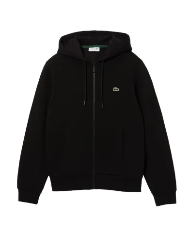 LACOSTE Felpa Uomo SH9626 AI 25/26 cotone regular con cappuccio 031 NERO LACOSTE Felpa Uomo SH9626 AI 25/26 cotone regular con cappuccio 031 NERO