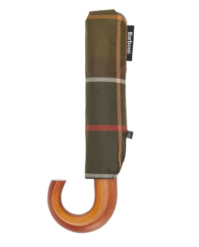 BARBOUR Ombrello Uomo UAC0201 TARTAN MINI AI 25/26 con manico ad uncino TN11 classic tartan BARBOUR Ombrello Uomo UAC0201 TARTAN MINI AI 25/26 con manico ad uncino TN11 classic tartan