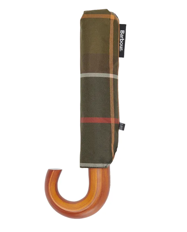 BARBOUR Ombrello Uomo UAC0201 TARTAN MINI AI 25/26 con manico ad uncino TN11 classic tartan