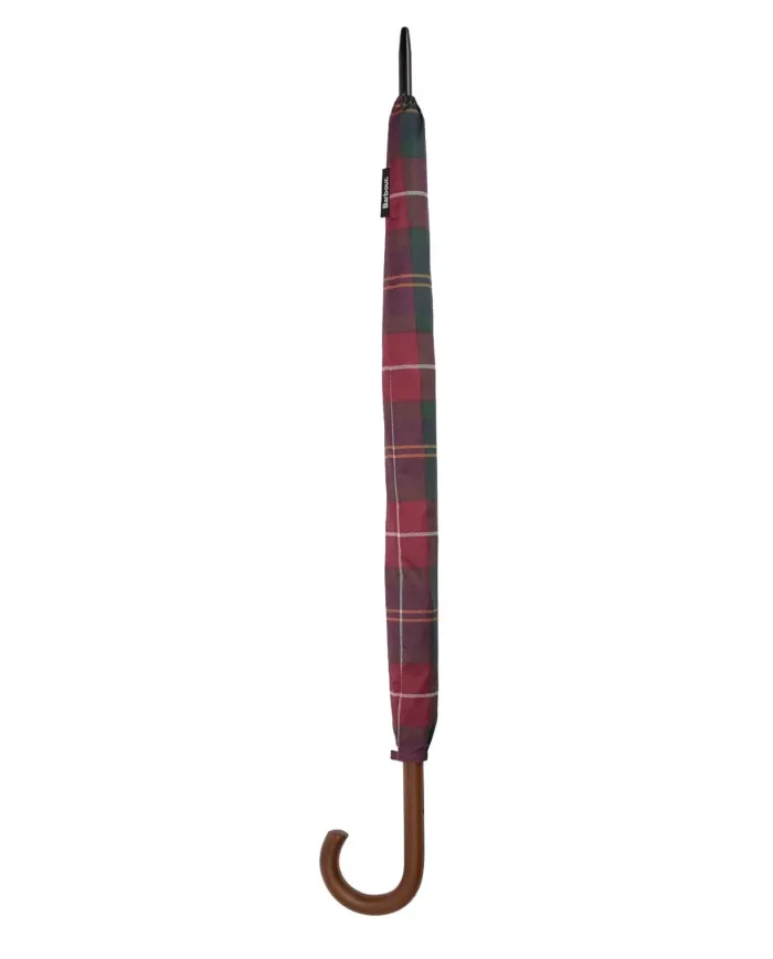 BARBOUR Ombrello Uomo UAC0202 TARTAN WALKER AI 25/26 lungo con motivo tartan stampato TN69 winterberry tartan BARBOUR Ombrello Uomo UAC0202 TARTAN WALKER AI 25/26 lungo con motivo tartan stampato TN69 winterberry tartan