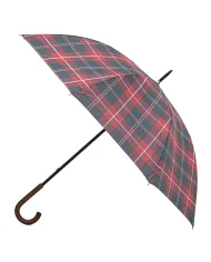 BARBOUR Ombrello Uomo UAC0202 TARTAN WALKER AI 25/26 lungo con motivo tartan stampato TN69 winterberry tartan