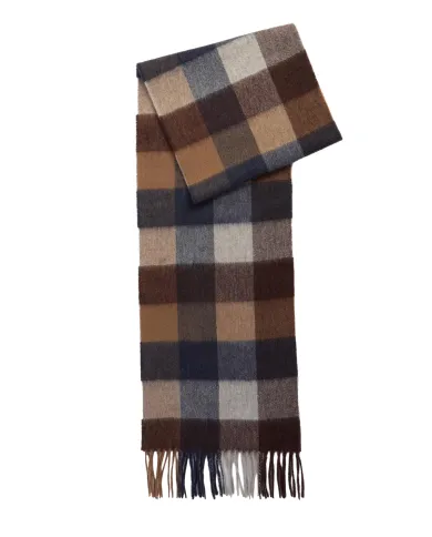 BARBOUR Sciarpa Uomo USC0005 LARGE TATTERSALL AI 25/26 lana con motivo a quadri TN38 midnight oak BARBOUR Sciarpa Uomo USC0005 LARGE TATTERSALL AI 25/26 lana con motivo a quadri TN38 midnight oak