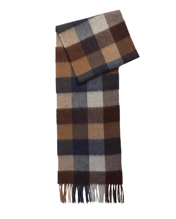 BARBOUR Sciarpa Uomo USC0005 LARGE TATTERSALL AI 25/26 lana con motivo a quadri TN38 midnight oak BARBOUR Sciarpa Uomo USC0005 LARGE TATTERSALL AI 25/26 lana con motivo a quadri TN38 midnight oak