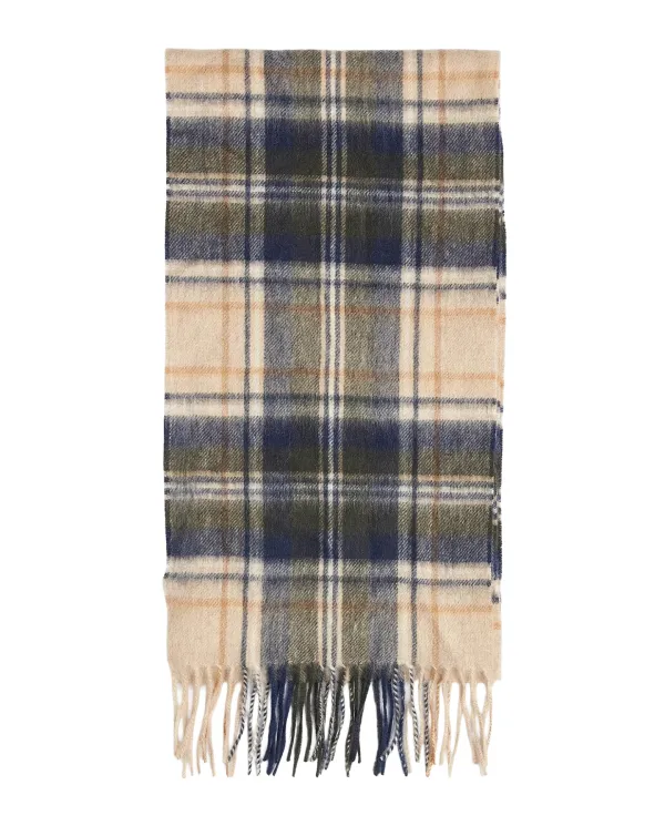 BARBOUR Sciarpa Uomo USC0137 NEW CHECK AI 25/26 lana con motivo tartan BE51 sand beige plaid BARBOUR Sciarpa Uomo USC0137 NEW CHECK AI 25/26 lana con motivo tartan BE51 sand beige plaid