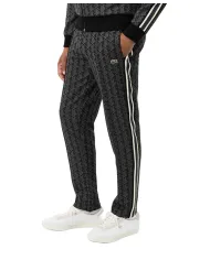 LACOSTE Pantaloni Uomo XH1440 AI 25/26 cotone regular con motivo geometrico 4PC nero/grigio scu