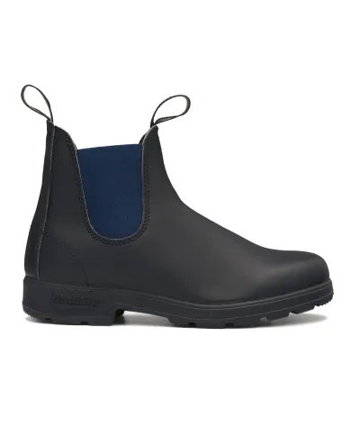 BLUNDSTONE Stivaletto Uomo 1917 CHELSEA BOOTS AI 25/26 pelle lavorazione spalmata waterproof 01 Black e Navy BLUNDSTONE Stivaletto Uomo 1917 CHELSEA BOOTS AI 25/26 pelle lavorazione spalmata waterproof 01 Black e Navy