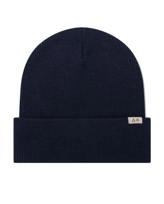 SUN68 Berretto Uomo C45101 CAP BASIC AI 25/26 lana con nastro logato 07 NAVY BLUE SUN68 Berretto Uomo C45101 CAP BASIC AI 25/26 lana con nastro logato 07 NAVY BLUE