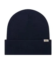 SUN68 Berretto Uomo C45101 CAP BASIC AI 25/26 lana con nastro logato 07 NAVY BLUE